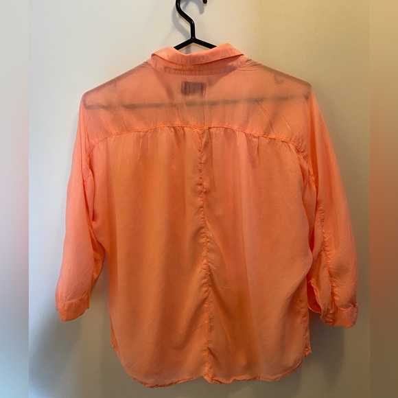 American Eagle peach blouse size small - Picture 2 of 2